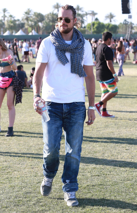 Gabriel Aubry au 3ème jour du Festival de "Coachella Valley Music and Arts" à Indio, le 11 avril 2015 