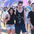  Ariel Winter et son compagnon Laurent Claude Gaudette au 3&egrave;me jour du Festival de "Coachella Valley Music and Arts" &agrave; Indio, le 11 avril 2015&nbsp; 