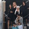 Bruce Willis, Demi Moore and family, Tallulah Willis, Scout LaRue Willis, viennent soutenir Rumer Willis qui participe à Dancing With The Stars à Los Angeles, le 13 avril 2015