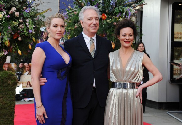 Kate Winslet, Alan Rickman, Helen McCrory à la première "A Little Chaos" à Londres, le 13 avril 2015.