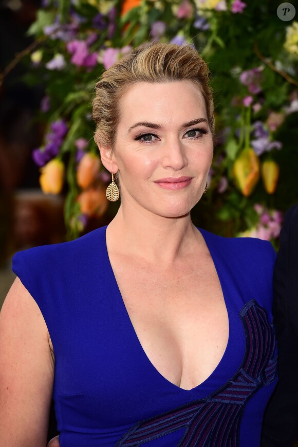Kate Winslet à la première du film A Little Chaos (Les Jardins du Roi) à l'ODEON Kensington, Londres, le 13 avril 2015.