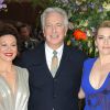 Helen McCrory, Alan Rickman et Kate Winslet à la première du film A Little Chaos (Les Jardins du Roi) à l'ODEON Kensington, Londres, le 13 avril 2015.