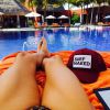 Lisa Rinna en vacances au Belize, sur Instagram le 25 mars 2015