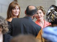 REPORTAGE PHOTOS : Carla Bruni a emmené sa demi-soeur dans ses bagages pour déjeuner avec Laura Bush... so chic !