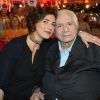 Michel Galabru et sa fille Emmanuelle - Enregistrement de l'émission "Vivement Dimanche" à Paris le 15 avril 2015. L'émission sera diffusée le 19 Avril 2015.
