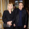 Candice Patou et son mari Robert Hossein - Soirée de prestige à l'hôtel Marcel Dassault Pour "Autistes sans Frontières" à Paris le 16 avril 2015. 