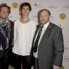 Laurent Delahousse, Églantine Eméyé et Vincent Gerhards - Soirée de prestige à l'hôtel Marcel Dassault Pour "Autistes sans Frontières" à Paris le 16 avril 2015. 