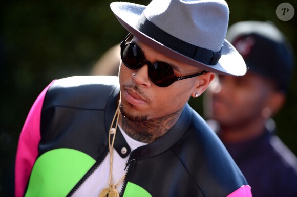 Chris Brown aux iHeartRadio Music Awards 2015 au Shrine Auditorium. Los Angeles, le 29 mars 2015.