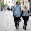Kobe Bryant et son épouse Vanessa Lain, amoureux dans les rues de Milan, le 16 avril 2015