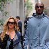 Kobe Bryant et son épouse Vanessa Lain dans les rues de Milan, le 16 avril 2015