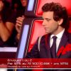 Mika dans The Voice 4 (demi-finale), le samedi 18 avril 2015 sur TF1.