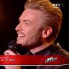 Guilhem Valayé dans The Voice 4 (demi-finale), le samedi 18 avril 2015 sur TF1.