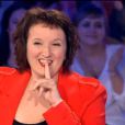 Anne Roumanoff, invitée dans  On n'est pas couché  sur France 2, le samedi 18 avril 2015.