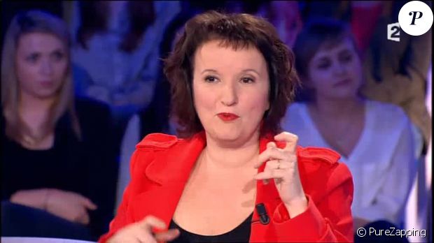 Anne Roumanoff revient sur les accusations du chauffeur de taxi Toufik Abou-Haydar, dans  On n&#039;est pas couché  sur France 2, le samedi 18 avril 2015.