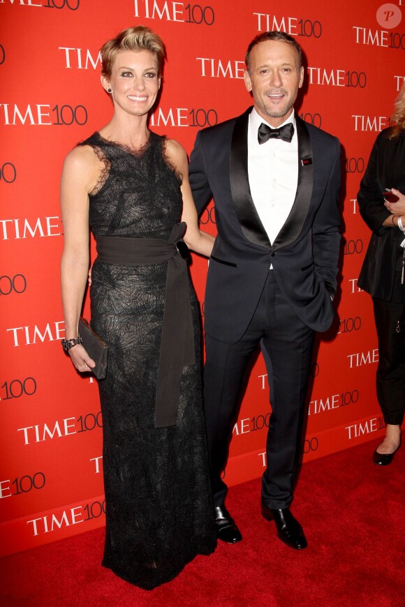 Faith Hill et Tim McGraw assistent au gala Time 100 du magazine TIME au Frederick P. Rose Hall. New York, le 21 avril 2015.