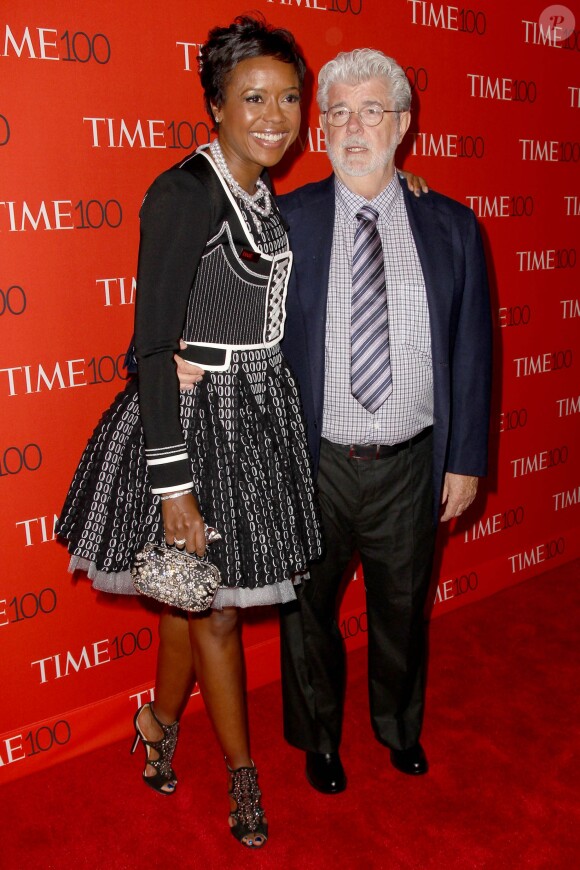 Mellody Hobson et George Lucas assistent au gala Time 100 du magazine TIME au Frederick P. Rose Hall. New York, le 21 avril 2015.