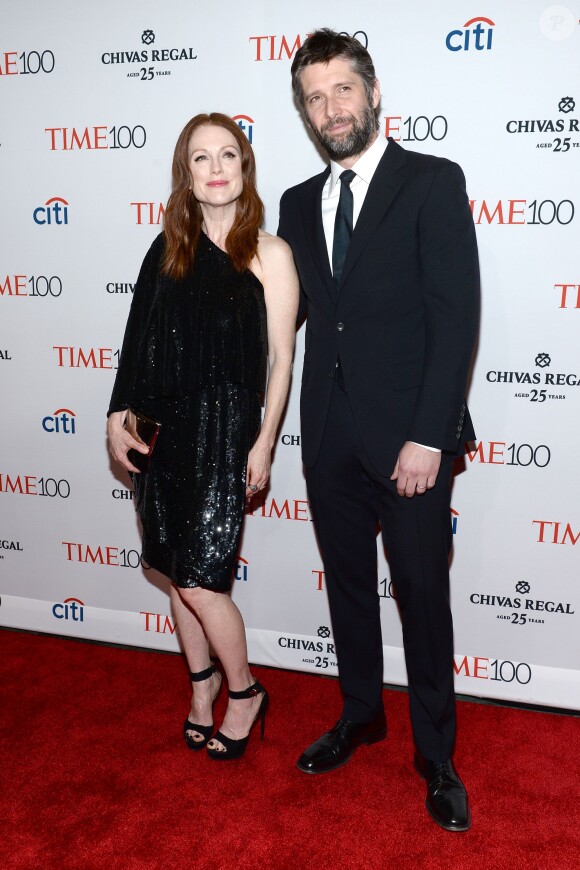 Julianne Moore et Bart Freundlich assistent au gala Time 100 du magazine TIME au Frederick P. Rose Hall. New York, le 21 avril 2015.