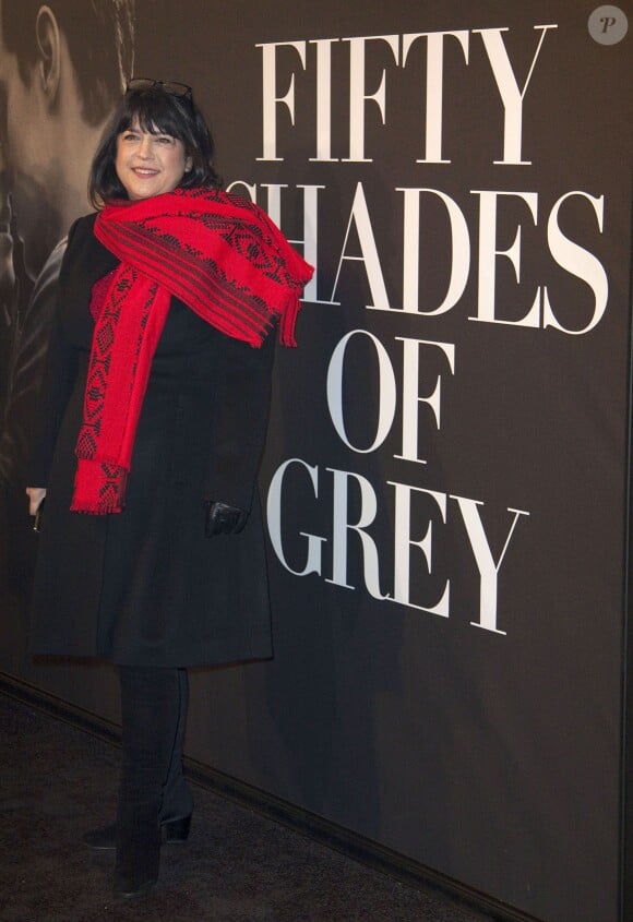 E.L. James - Projection du film "50 nuances de Grey" à New York le 6 février 2015.