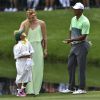 Lindsey Vonn et la fille de Tiger Woods, Sam, le 8 avril 2015 au Masters d'Augusta à l'occasion du Par 3 Contest à l'Augusta National Golf Club d'Augusta