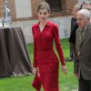 Le roi Felipe VI et la reine Letizia d'Espagne présidaient le 23 avril 2015 à l'université Alcala de Henares, à Madrid, pour la remise du prix littéraire Miguel de Cervantes à Juan Goytisolo
