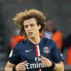 David Luiz lors du match de football de l'équipe du PSG (Paris-Saint Germain) contre l'équipe de Bordeaux au Parc des Princes à Paris le 25 octobre 2014.
