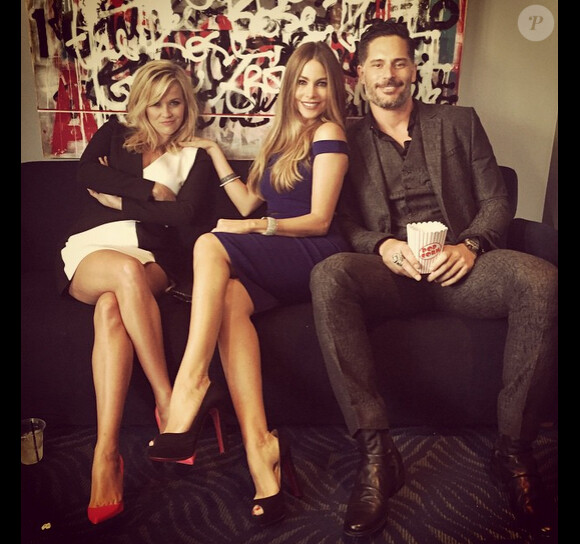 Sofia Vergara a ajouté une photo à son compte Instagram avec Reese Witherspoon pour la promotion de leur film Hot Pursuit, le 13 avril 2015