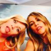 Sofia Vergara a ajouté une photo à son compte Instagram avec Reese Witherspoon pour la promotion de leur film Hot Pursuit, le 25 avril 2015