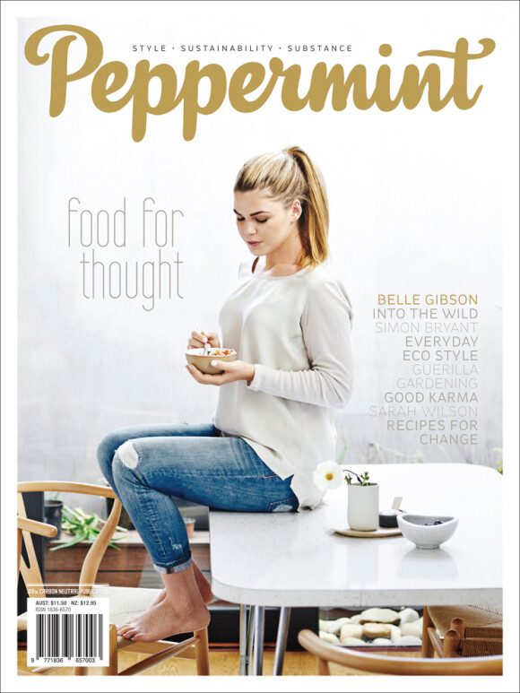 Belle Gibson en couverture de Peppermint