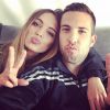 Jordi Alba et sa nouvelle chérie Romarey Ventura - avril 2015