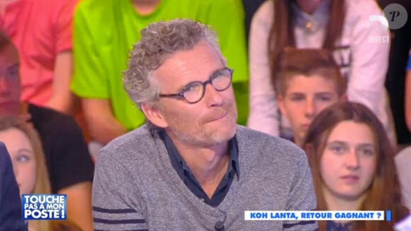 Denis Brogniart évoque la libido sur le tournage de Koh-Lanta (TF1) dans l'émission Touche pas à mon poste (D8). Le 28 avril 2015.