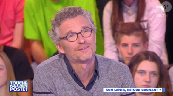 Denis Brogniart parle de la libido sur le tournage de l'émission Koh-Lanta (TF1) dans Touche pas à mon poste (D8). Le 28 avril 2015.
