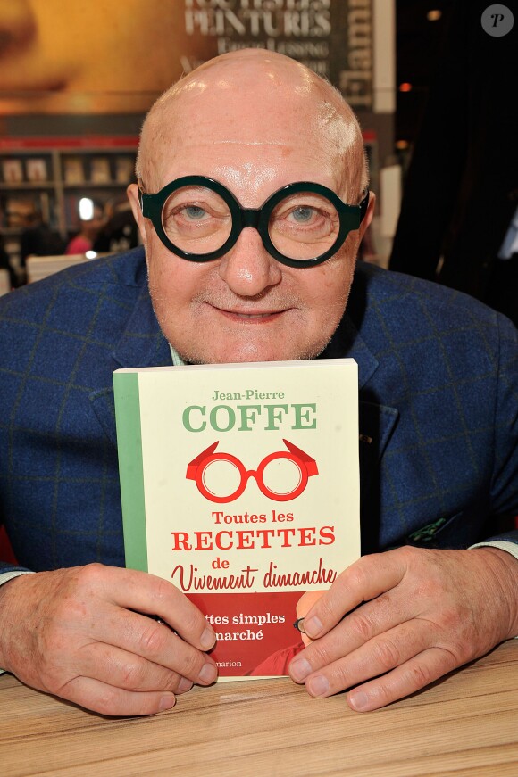 Jean-Pierre Coffe lors de la 33e édition du Salon du Livre, à la Porte de Versailles à Paris, le 23 mars 2013
