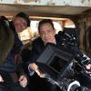 Ron Howard et Tom Hanks sur le tournage d'Inferno à Venise. (photo postée le 27 avril 2015)
