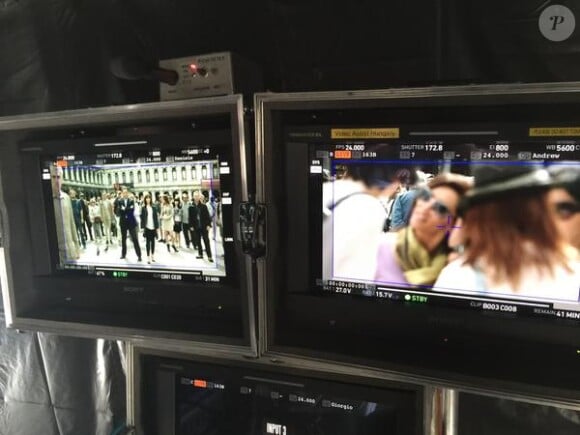 Ron Howard sur le tournage d'Inferno à Venise. (photo postée le 28 avril 2015)