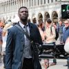 Omar Sy sur le tournage du film "Inferno" à Venise, le 29 avril 2015.