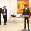 Rafa Nadal a reçu la médaille d'or du mérite au travail des mains du Premier Ministre Mariano et de la ministre du Travail Fatima Banez au palais de la Moncloa à Madrid, le 1er mai 2015