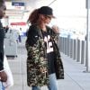 Rihanna à l'aéroport JFK de New York, le 1er mai 2015.