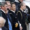 Le prince Frederik de Danemark lors de cérémonies dans le quartier du Nyhavn à Copenhague commémorant les 70 ans de la libération du Danemark, après cinq ans d'occupation allemande lors de la Seconde Guerre mondiale, le 5 mai 2015. Accompagné de la princesse Mary, il assistait ensuite à une cérémonie en la cathédrale Notre-Dame.