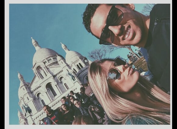 Marquinhos et sa fiancée Carol - photo issue du compte Instagram de Marquinhos le 8 mars 2015