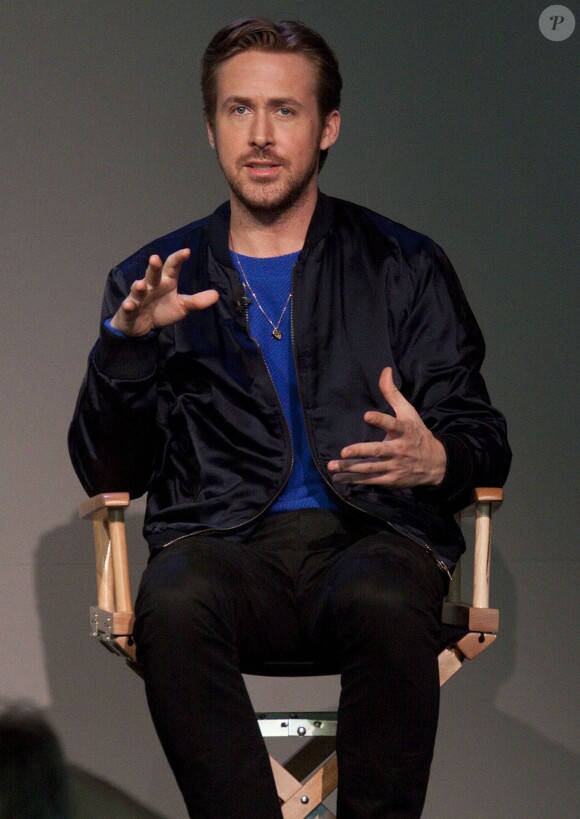 Ryan Gosling fait la promotion de son nouveau film 'Lost River' dans un Apple Store à New York, le 11 avril 2015.