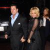 Pamela Anderson et Chuck Zito quittent le Rainbow Bar & Grill de West Hollywood, le 7 mai 2015