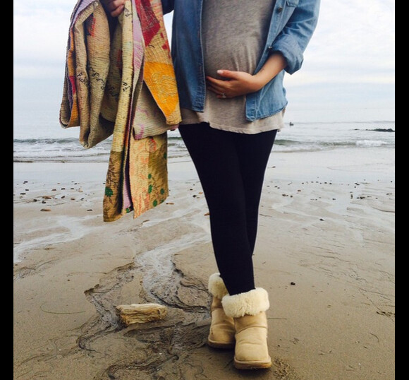 Haylie Duff enceinte a ajouté une photo à son compte Instagram, le 21 décembre 2014 