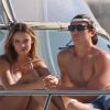 Miles Teller et sa jolie petite amie Keleigh Sperry à Miami le 11 mai 2015. 