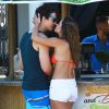Miles Teller et sa petite amie Keleigh Sperry amoureux à Miami le 08 mai 2015