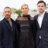 Tom Hardy, Charlize Theron, Nicholas Hoult - Photocall du film "Mad Max: Fury Road" lors du 68e festival international du film de Cannes le 14 mai 2015.