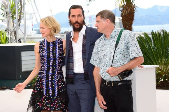Gus Van Sant, Matthew McConaughey et Naomi Watts - Photocall de The Sea of Trees/La Forêt des songes au Festival de Cannes le 16 mai 2015