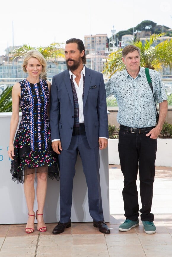 Naomi Watts, Matthew McConaughey et Gus Van Sant - Photocall de The Sea of Trees/La Forêt des songes au Festival de Cannes le 16 mai 2015