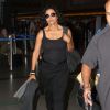 Exclusif - Janet Jackson quitte l'aeroport de Los Angeles, le 1er Octobre 2012. 