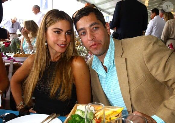 Sofia Vergara et son ex fiancé Nick Loeb au "Hampton Classic Horse Show". Le 24 mai 2014