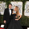 Sofia Vergara et son ex compagnon Nick Loeb - 71eme ceremonie des Golden Globe Awards au Beverly Hilton Hotel a Beverly Hills, le 12 janvier 2014.